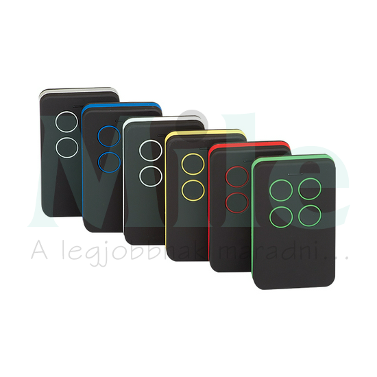 Távirányító kapunyitóhoz 4csatorna 280-868MHz másolós univerzális TX MULTICOLOR OVERGATE